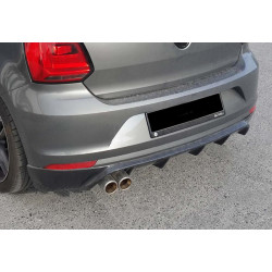 Купити Задній дифузор DPT (2014-2017, чорний глянець) для Volkswagen Polo рр
