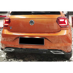 Купити Задній дифузор DPT V-3 (чорний глянець) для Volkswagen Polo 2017- рр