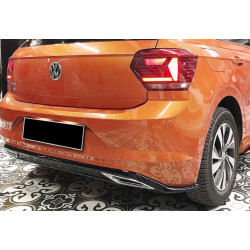 Купити Задній дифузор DPT V-3 (чорний глянець) для Volkswagen Polo 2017- рр