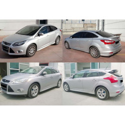 Купити Бокові пороги DPT (2011-2014, Під фарбування) для Ford Focus III рр