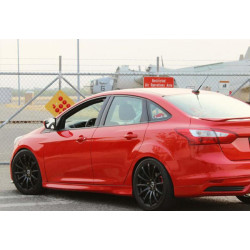 Купити Бокові пороги DPT (SD, 2015-2017, чорний глянець) для Ford Focus III рр