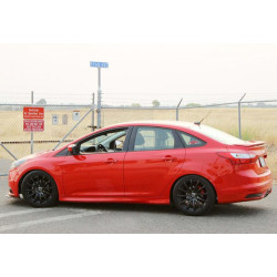 Купити Бокові пороги DPT (SD, 2015-2017, чорний глянець) для Ford Focus III рр
