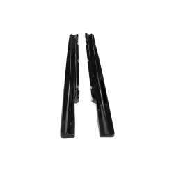 Купити Бокові пороги DPT (чорний глянець) для Mercedes E-сlass W213 2016-2023 рр