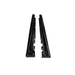 Купити Бокові пороги DPT (чорний глянець) для Mercedes E-сlass W213 2016-2023 рр