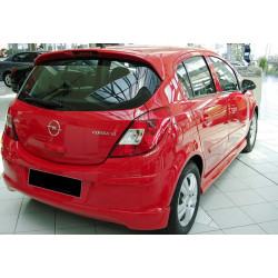 Купить Боковые пороги DPT V-1 (черный глянец) для Opel Corsa D 2007-2014 гг