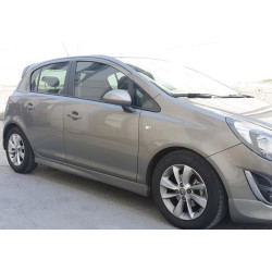 Купить Боковые пороги DPT V-3 (черный глянец) для Opel Corsa D 2007-2014 гг