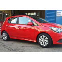 Купить Боковые пороги DPT (черный глянец) для Opel Corsa E 2015-2019 гг