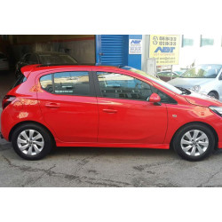 Купить Боковые пороги DPT (черный глянец) для Opel Corsa E 2015-2019 гг