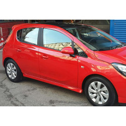 Купить Боковые пороги DPT (черный глянец) для Opel Corsa E 2015-2019 гг