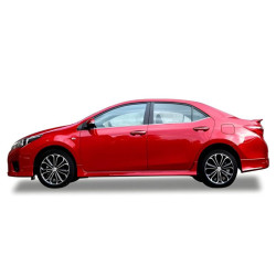 Купити Бокові пороги DPT (чорний глянець) для Toyota Corolla 2013-2019 рр