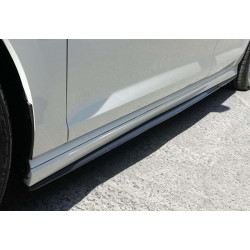 Купити Бокові пороги DPT V-2 (чорний глянець) для Volkswagen Golf 7/E-Golf