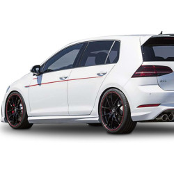 Купити Бокові пороги DPT V-5 (чорний глянець) для Volkswagen Golf 7/E-Golf