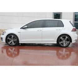 Купити Бокові пороги DPT V-6 (чорний глянець) для Volkswagen Golf 7/E-Golf