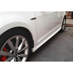 Купить Боковые пороги DPT V-1 (черный глянец) для Volkswagen Golf 8