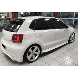 Купить Боковые пороги DPT V-1 (черный глянец) для Volkswagen Polo 2010-2017 гг