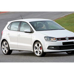 Купить Боковые пороги DPT V-2 (черный глянец) для Volkswagen Polo 2010-2017 гг