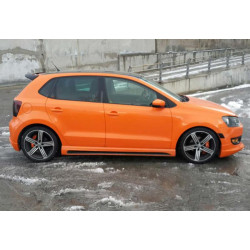 Купити Бокові пороги DPT V-4 (Під фарбування) для Volkswagen Polo 2010-2017 рр