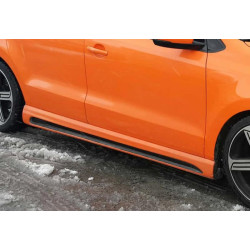 Купити Бокові пороги DPT V-4 (Під фарбування) для Volkswagen Polo 2010-2017 рр