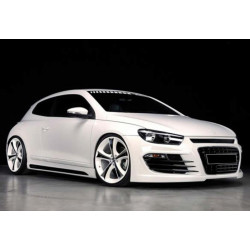 Купить Боковые пороги DPT V-2 (черный глянец) для Volkswagen Scirocco