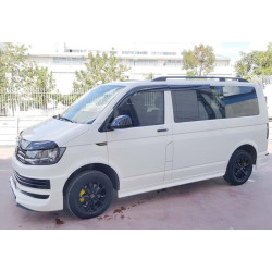 Купити Бокові пороги DPT (чорний глянець) для Volkswagen T6