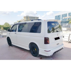 Купити Бокові пороги DPT (чорний глянець) для Volkswagen T6