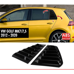 Купить Накладки на задние окна DPT V-2 (черный глянец, 2шт) для Volkswagen Golf 7/E-Golf