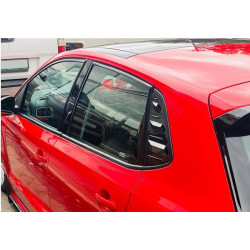 Купить Накладки на задние окна DPT (черный глянец, 2шт) для Volkswagen Polo 2017- рр