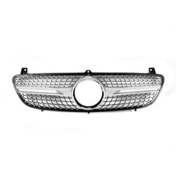Купить Передняя решетка Diamond Silver (2004-2010) для Mercedes Vito W639