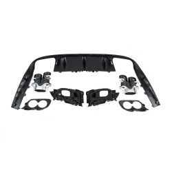 Купить Задний диффузор с насадками Black (Дизайн AMG53) для Mercedes E-class coupe C238