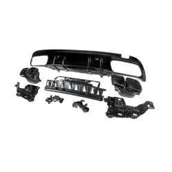 Купити Задній дифузор з насадками Black (Дизайн С63 2018-2021) для Mercedes C-сlass W205 рр