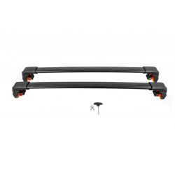 Купить Багажник (поперечины) на интегрированные рейлинги Ecem V2 120 см (2 шт) Серый для Volkswagen Touareg 2018- гг