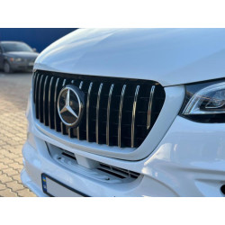 Купить Передняя решетка Panamericana GT Chrome Premium V1 Без рамки для Mercedes Sprinter W907/W910 2018- гг