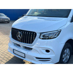 Купить Передняя решетка Panamericana GT Chrome Premium V1 Без рамки для Mercedes Sprinter W907/W910 2018- гг