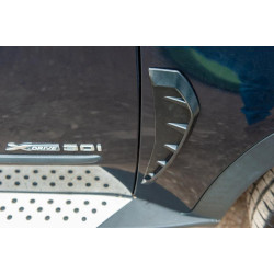 Купити Універсальні вентиляційні накладки на крила тип-E (імітація, 2 шт, гума)