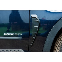 Купити Універсальні вентиляційні накладки на крила тип-E (імітація, 2 шт, гума)