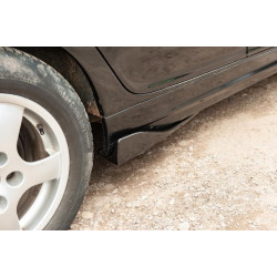 Купити Універсальні Flap накладки на бокові пороги тип-B (2 шт, чорний глянець, ABS-пластик)