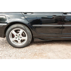 Купити Універсальні Flap накладки на бокові пороги тип-B (2 шт, чорний глянець, ABS-пластик)