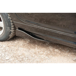 Купити Універсальні Flap накладки на бокові пороги тип-B (2 шт, чорний глянець, ABS-пластик)