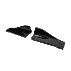 Купити Універсальні Flap накладки на бокові пороги тип-C (2 шт, чорний глянець, ABS-пластик)