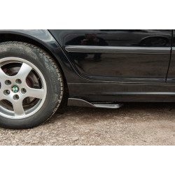 Купити Універсальні Flap накладки на бокові пороги тип-E (2 шт, чорний глянець, ABS-пластик)