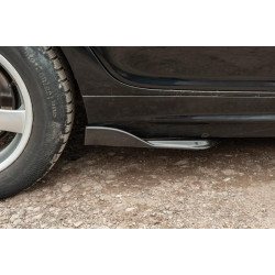 Купити Універсальні Flap накладки на бокові пороги тип-E (2 шт, чорний глянець, ABS-пластик)