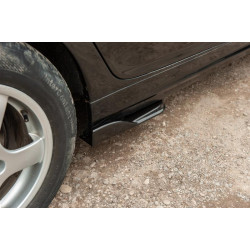 Купити Універсальні Flap накладки на бокові пороги тип-E (2 шт, чорний глянець, ABS-пластик)