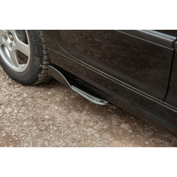 Купити Універсальні Flap накладки на бокові пороги тип-E (2 шт, чорний глянець, ABS-пластик)