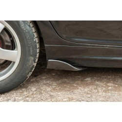 Купити Універсальні Flap накладки на бокові пороги тип-F (2 шт, чорний глянець, ABS-пластик)