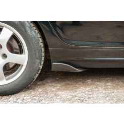 Купити Універсальні Flap накладки на бокові пороги тип-F (2 шт, чорний глянець, ABS-пластик)