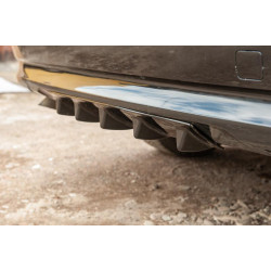 Купити Універсальний задній дифузор тип-E (чорний глянець, ABS-пластик)