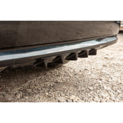 Купити Універсальний задній дифузор тип-E (чорний глянець, ABS-пластик)