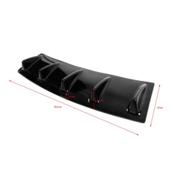 Купити Універсальний задній дифузор тип-E (чорний глянець, ABS-пластик)