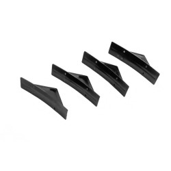Купити Універсальний задній дифузор тип-G (4шт, чорний глянець, ABS-пластик)