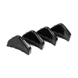 Купити Універсальний задній дифузор тип-D (4шт, чорний глянець, ABS-пластик)